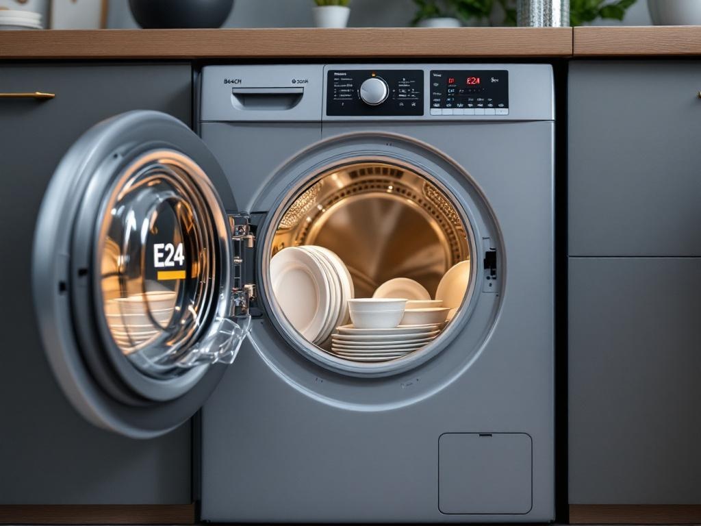 Resolución del Error E24 en Lavavajillas Bosch